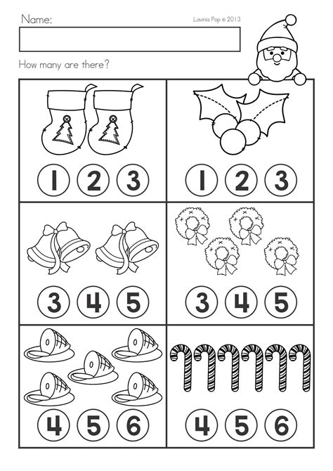 Kindergarten Christmas Math Printables | dev.onallcylinders.com