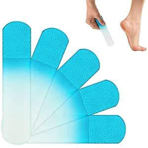 SIUSIO 5Pcs Blue Glass Foot File Pedicure Rasp Dead Skin Remover ...