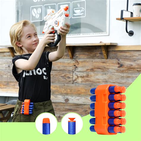Tinleon mini nerf gun pistol toy guns for boys , with scope 12 Refill ...