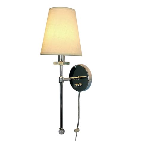 allen + roth Kelter 7.5-in W 1-Light Polished Chrome LED Wall Sconce ...