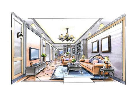 室内设计手绘|空间|家装设计|是言 - 原创作品 - 站酷 (ZCOOL)