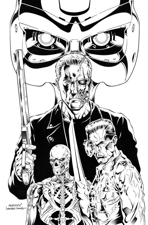Image result for Terminator Coloring Pages