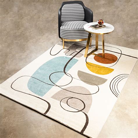 Verve Geometric cross pattern rug ( 5 X 7.5 Feet ) – Dekor Company