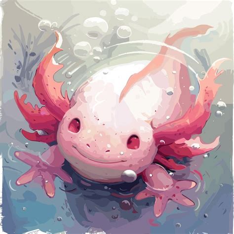 Um lindo sapo rosa sorridente está em um corpo de água | vetor Premium ...