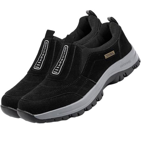 Enjerr Orthopedic Walking Hiking Shoes for Men, Comfortable Waterproof ...