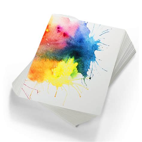 Amazon.com: Outus 500 Sheets Bulk Watercolor Paper White Cold Press ...