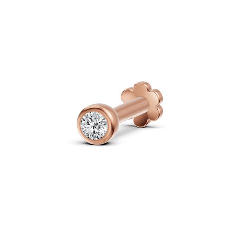 Bezel Glow Diamond Nosepin | Wondr Diamonds – Wondrdiamonds