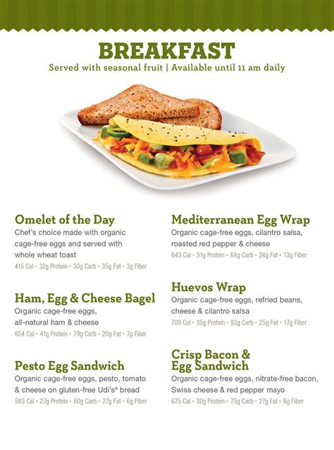 Life Cafe Menu - Meals, Snacks for Your Healthy Diet at Life Time ...