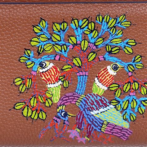 Peacocks Melody, Tan Leather Wallet