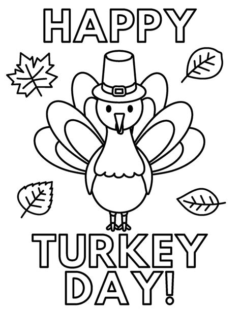 Printable Thanksgiving Coloring Pages For Toddlers | Fanny Printable