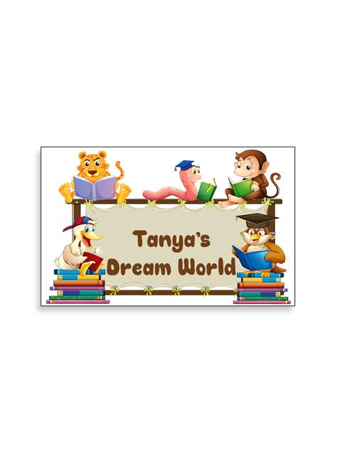 Buy 999Store Printed Cartoon Kids for Children Room Name Plate (MDF_12 ...