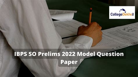 IBPS SO Prelims 2022 Model Question Paper: Download Subject Wise PDF ...