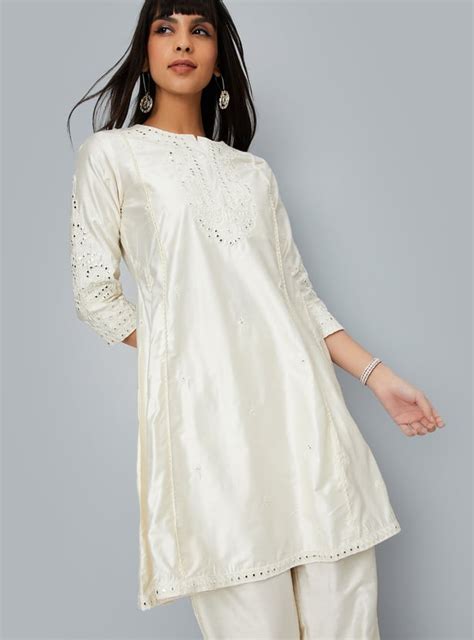 Buy Women Embroidered A-line Kurta Set Online at just Rs. 1499.0 ...