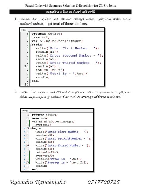 Image result for Pascal Code Example