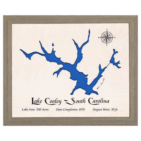 Lake Cooley, South Carolina White Washed Wood and Rustic Gray Frame La ...