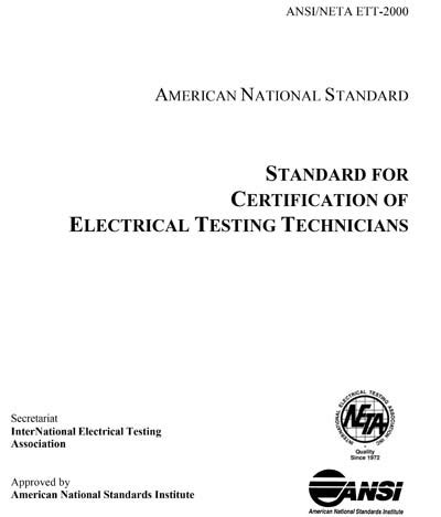 Image result for Neta Standards Electrical Testing
