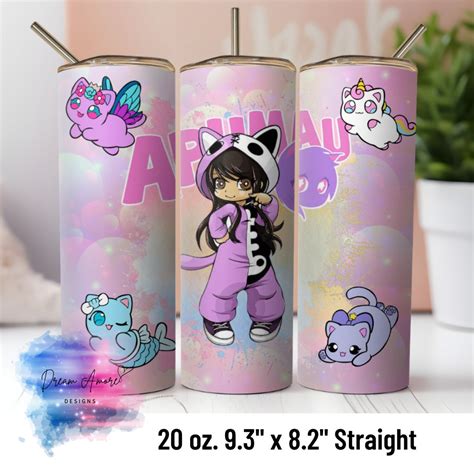 Buy Aphmau Tumbler Wrap Meemeows Tumbler Png 20 Oz Skinny Straight Png ...