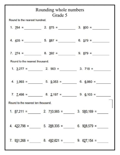 Image result for Rounding Numbers 4th Grade Math