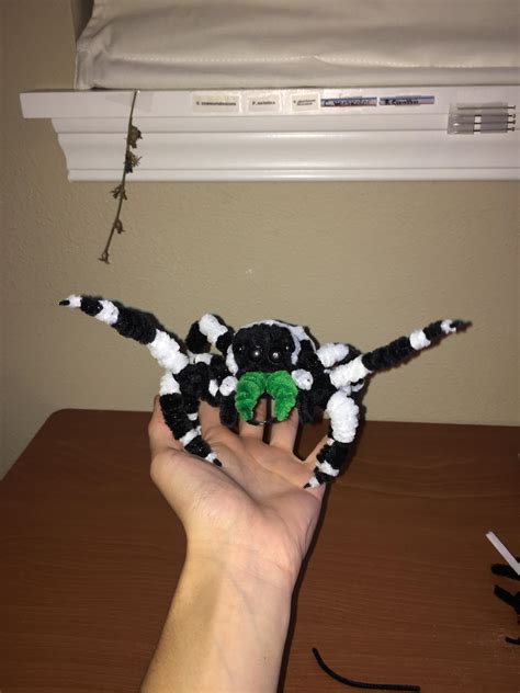 pipe cleaner spider bro~ If only Jumping spiders actually grow this big. : r/spiderbro