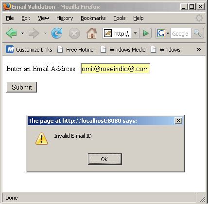 Email Validation in Java Program Using String 的图像结果