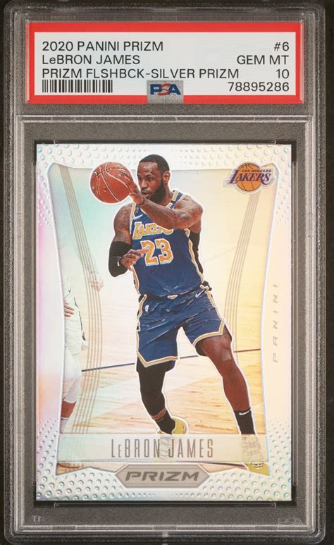 LeBron James 2020 Prizm #6 Flashback - Silver Price Guide - Sports Card ...