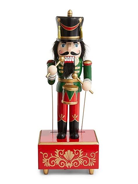 Greenery 12" Nutcracker Music Box