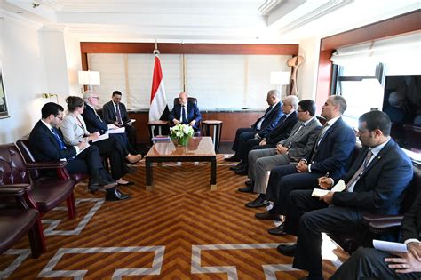 President Al-Alimi receives US envoy for Yemen | President Dr. Rashad Al-Alimi, Chairman of the ... - president of yemen