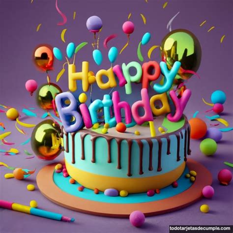 imagenes-happy-birthday-3d-3 ⭐ Tarjetas de Cumple ⭐
