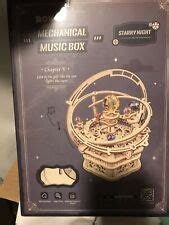 Buy ROKR Starry Night 3D Wooden Mechanical Music Box Kit NEW Online at ...