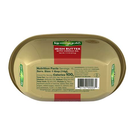 Kerrygold Grass-Fed Pure Irish Butter with Canola Oil - Shop Butter ...