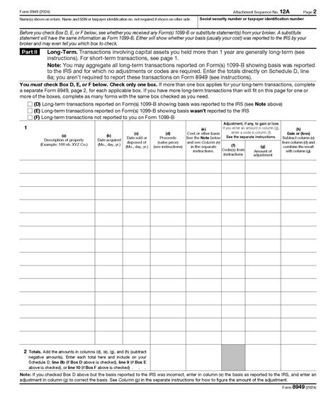 Image result for How to Fill Out Form 8949
