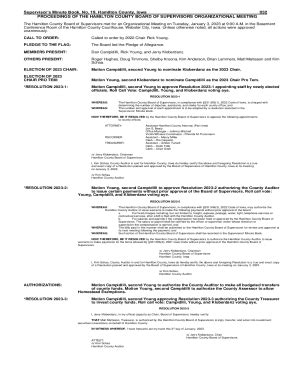 Fillable Online Hamilton County Resolutions Fax Email Print - pdfFiller