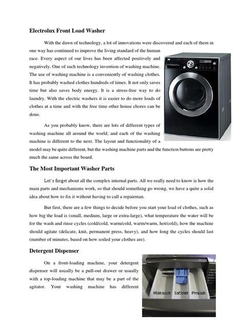 Image result for How a Washing Machine Works for Kids