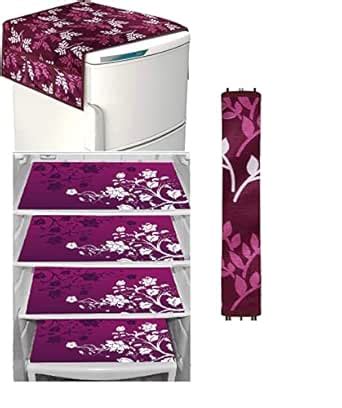 REVEXO Fridge Cover for Top (21 X 39 Inches), 1 Handle Cover, 4 Piece ...