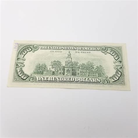 1988 One Hundred $100 Dollar Bill Federal Reserve Note Series New York ...