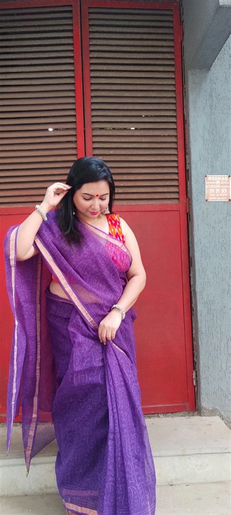 KHAT COLLECTION PYARA PURPLE HANDBLOCK PRINTED KOTA DORIA SAREE – binjals