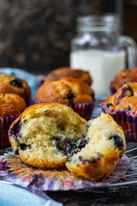 Greek Yogurt Blueberry Muffins (Low Sugar Recipe) | Recipe Cart ...
