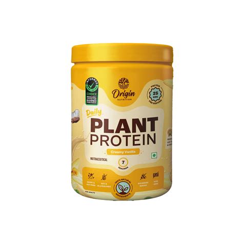 Origin Nutrition 100% Natural Plant Protein Powder, Easy to Digest ...