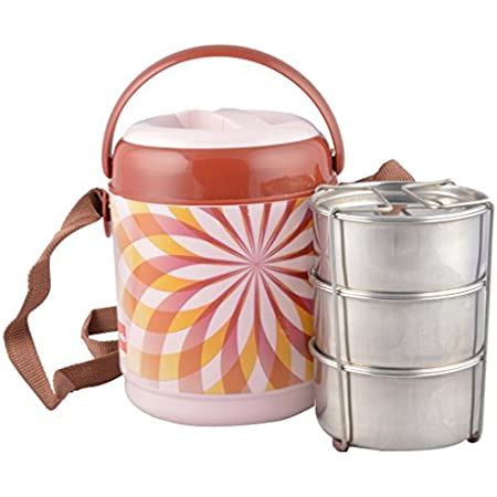 Buy Cello Merit 3 Insulated Food Carrier, Red Online at Low Prices in ...