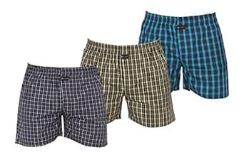 Buy Careus Men's Cotton Boxers (Pack of 3)(E1_E2_E3_Multi-coloured_X ...