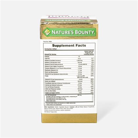 Nature's Bounty Prenatal Multivitamin Softgels, 60 ct.