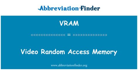 Image result for Video random-access memory VRAM Explained