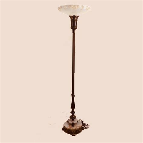 Original 1930s torchiere floor lamp - Old Lamps & Things, LLC