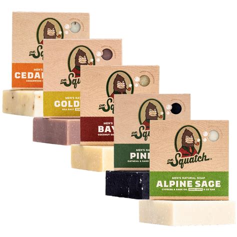 Dr.Squatch Dr. Squatch Men's 5 Bar Soap Variety Pack - Natural India | Ubuy