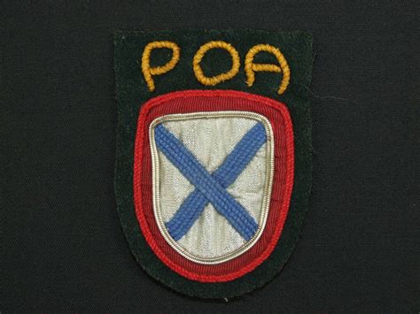 Hand or Field Made Russian Army of Liberation Arm Shield