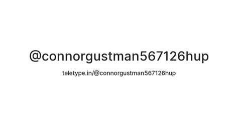 @connorgustman567126hup — Teletype