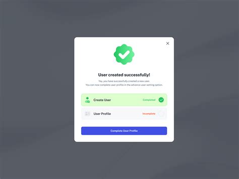 Image result for Modal Success Message