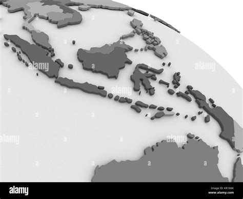 Map indonesia indonesian flag illustration Black and White Stock Photos & Images - Alamy