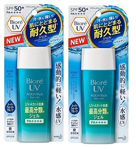 Buy Biore UV Aqua Rich Watery Gel SPF50+ PA++++ 90 Ml.(2 pieces) Online ...