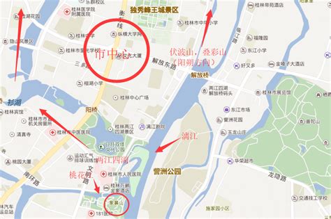 桂林市区地图|桂林市区地图全图高清版大图片|旅途风景图片网|www.visacits.com
